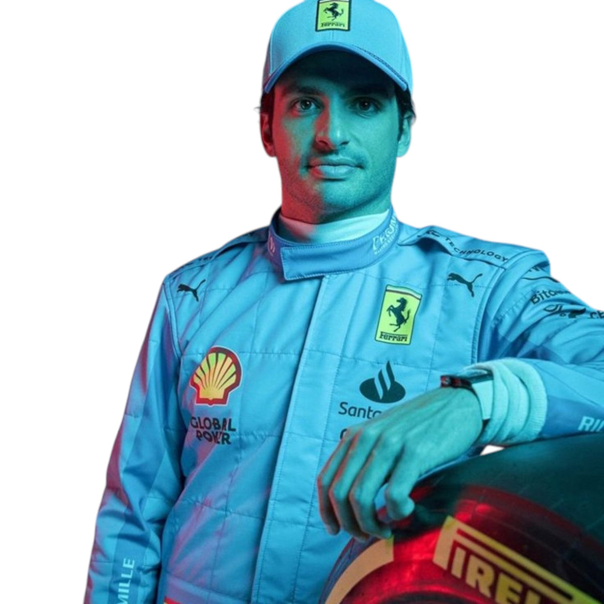 Carlos Sainz 2024 Ferrari Miami GP F1 Race Suit - HH Racewears image 1