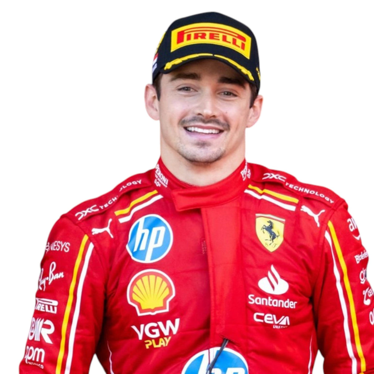 Charles Leclerc 2024 Ferrari Monaco GP F1 Race Suit - HH Racewears image 4