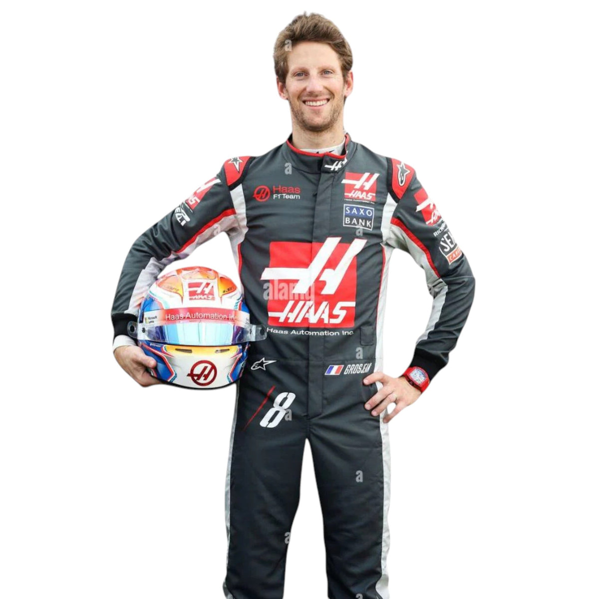 Romain Grosjean 2016 Haas F1 Race Suit - HH Racewears image 1
