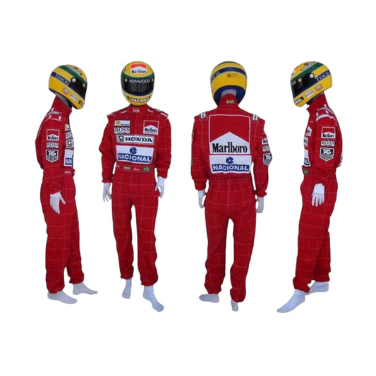 Ayrton Senna 1991 Mclaren United States GP F1 Racing Suit - HH Racewears image 1