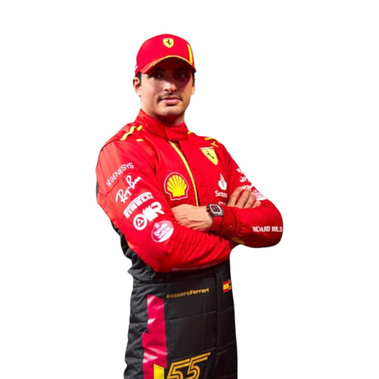 Carlos Sainz 2023 Ferrari Spain GP F1 Race Suit - HH Racewears image 1