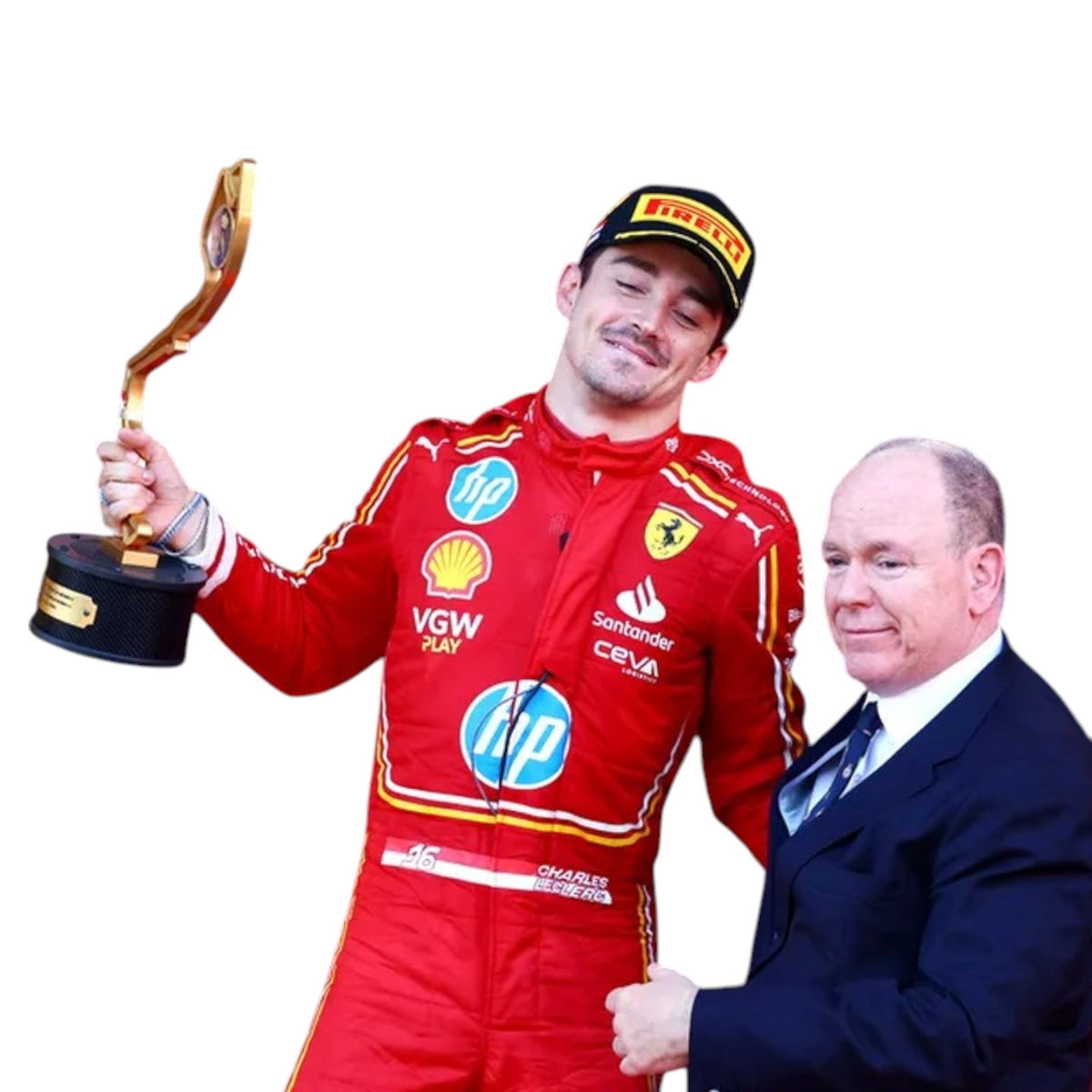 Charles Leclerc 2024 Ferrari Monaco GP F1 Race Suit - HH Racewears image 3