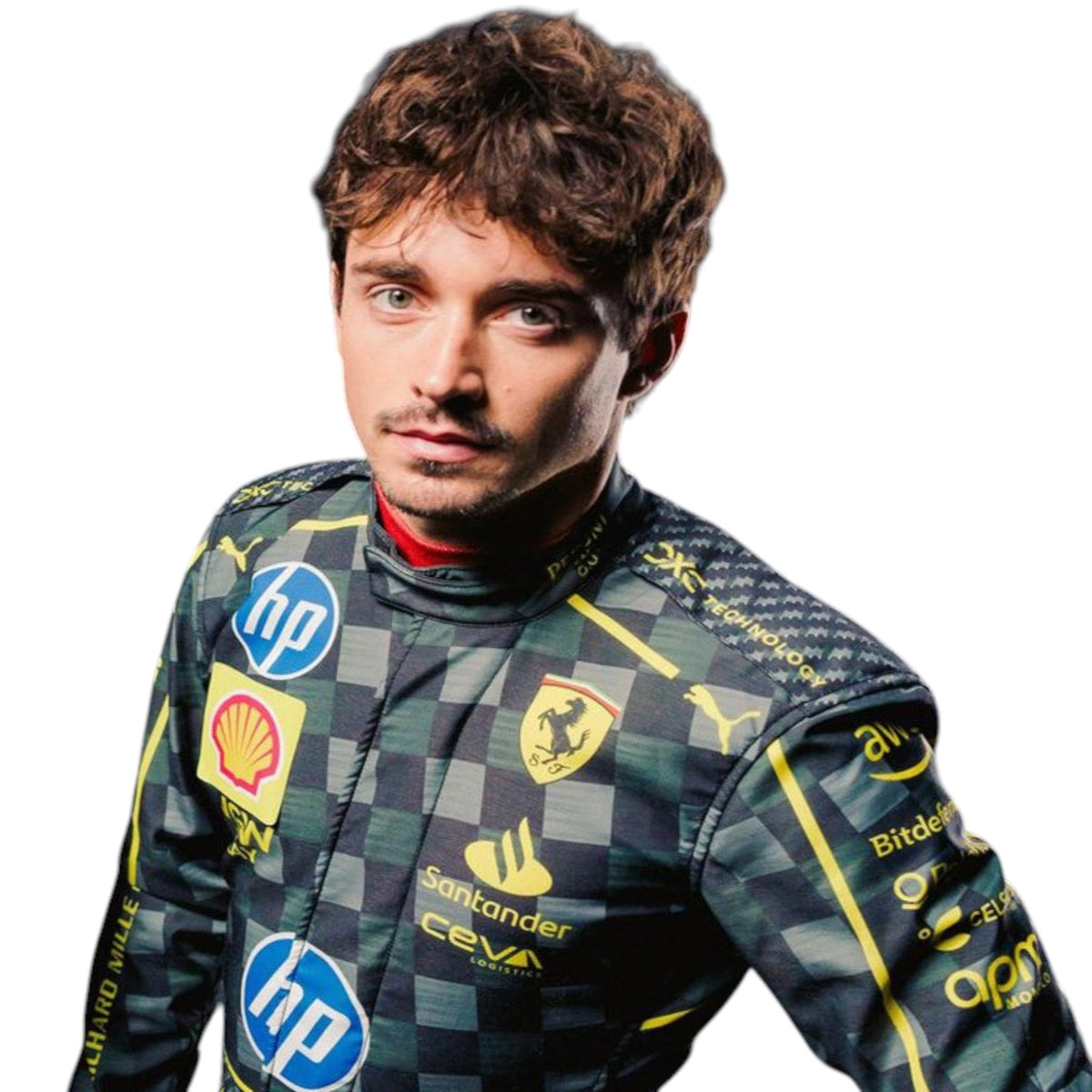 Charles Leclerc 2024 Ferrari Monza GP F1 Race Suit - HH Racewears image 2