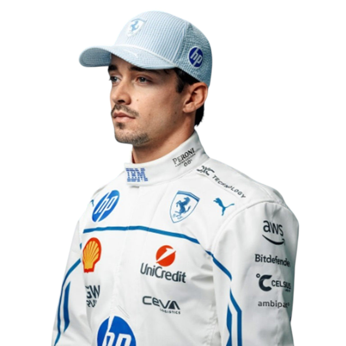 Charles Leclerc 2025 Ferrari Monaco GP F1 Race Suit - HH Racewears image 1
