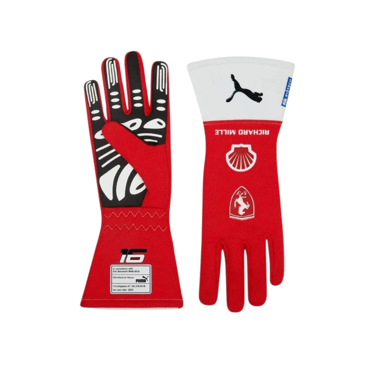 Charles Leclerc Ferrari F1 Racing Gloves - HH Racewears image 1