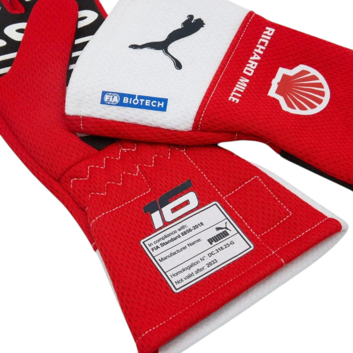 Charles Leclerc Ferrari F1 Racing Gloves - HH Racewears image 2