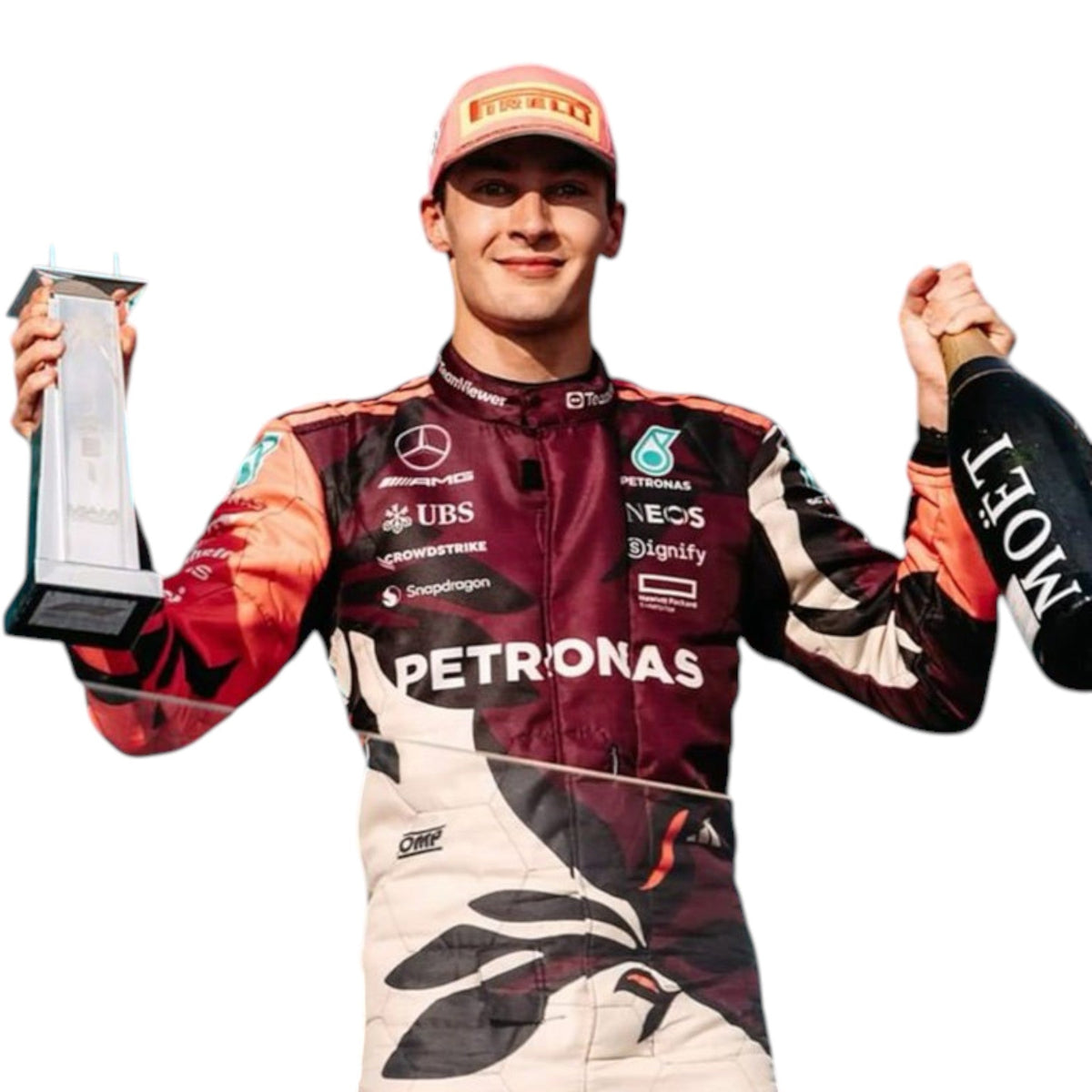 George Russel 2025 Mercedes AMG Petronas Miami GP F1 Race Suit - HH Racewears image 3