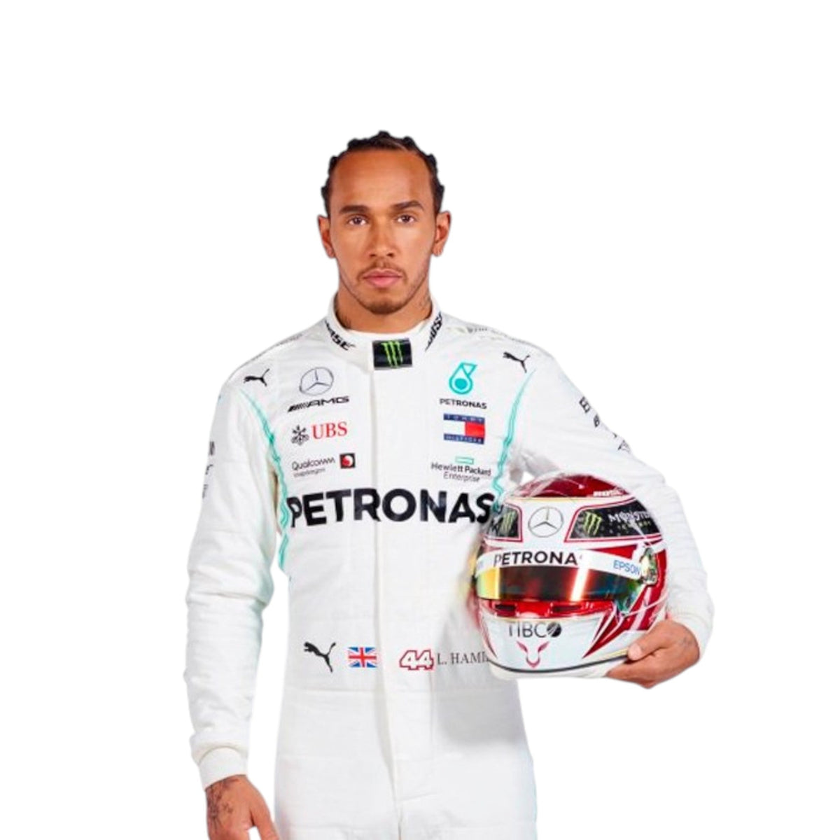 Lewis Hamilton 2019 Mercedes AMG Petronas F1 Race Suit - HH Racewears image 1