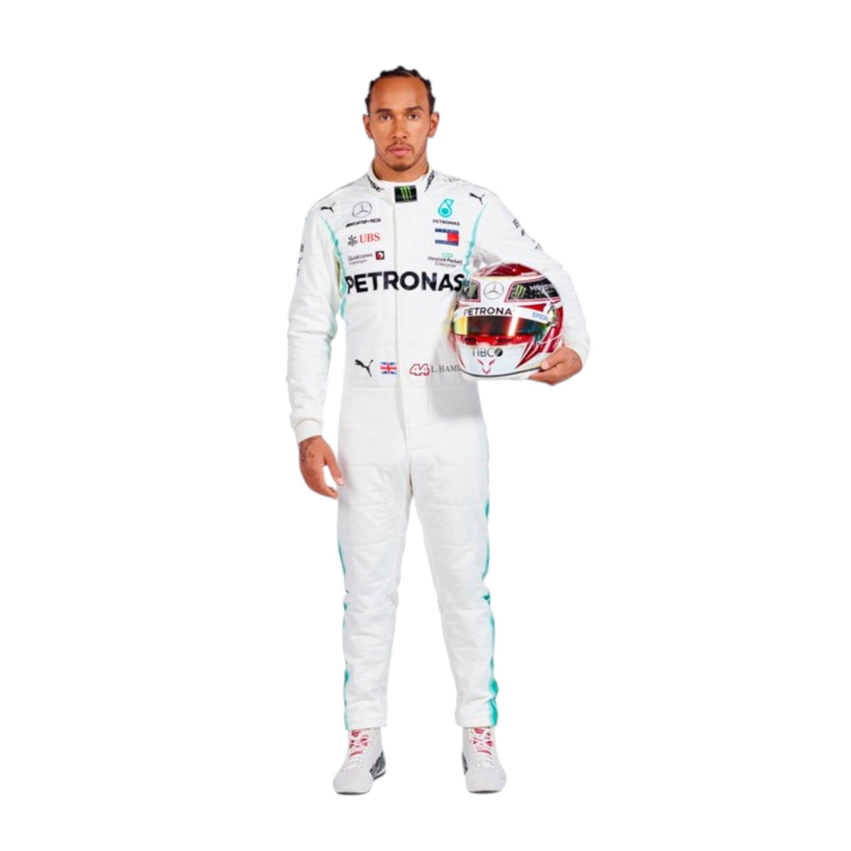 Lewis Hamilton 2019 Mercedes AMG Petronas F1 Race Suit - HH Racewears image 2