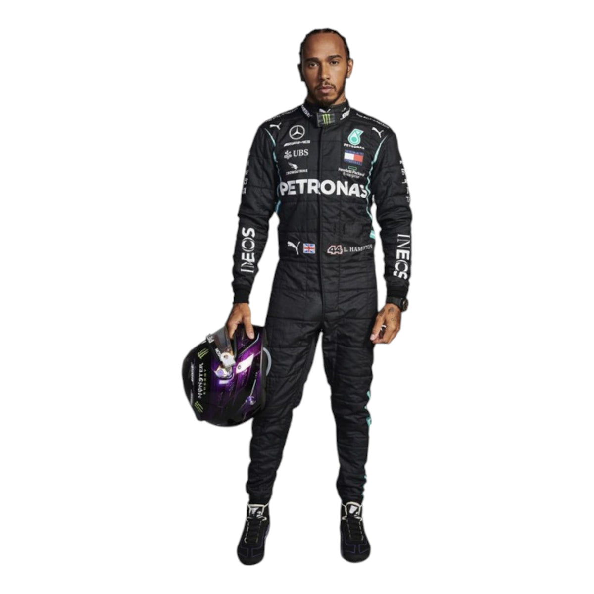 Lewis Hamilton 2021 Mercedes AMG Petronas F1 Race Suit - HH Racewears image 2