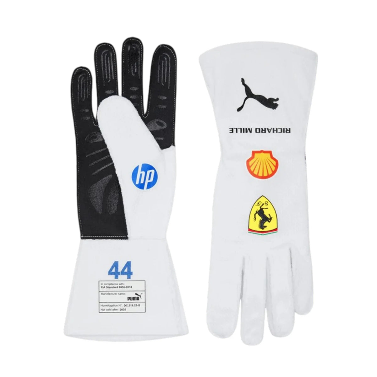 Lewis Hamilton 2025 Ferrari Miami GP F1 Racing Gloves - HH Racewears image 1