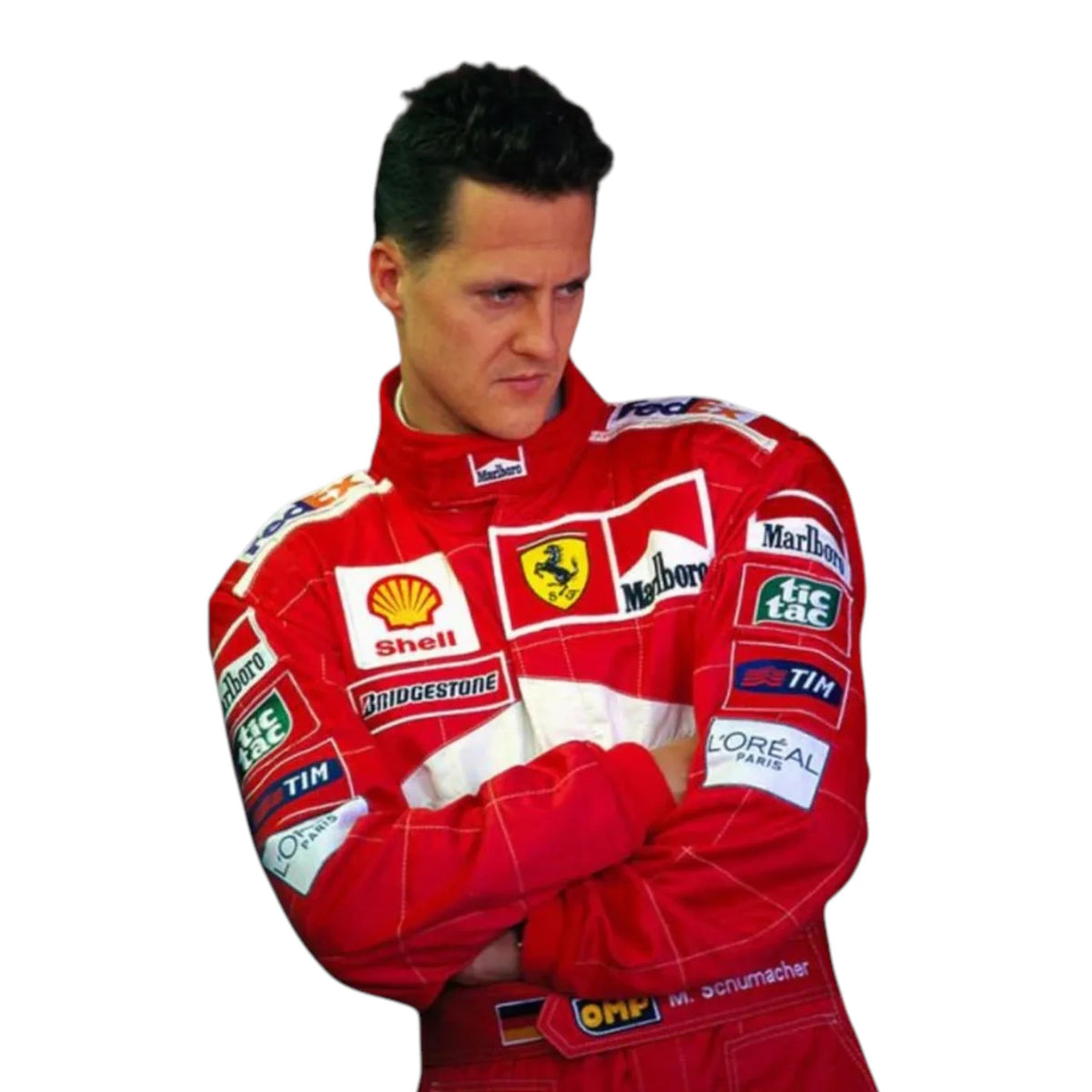 Michael Schumacher 2001 Ferrari Belgian GP F1 Racing Suit - HH Racewears image 3