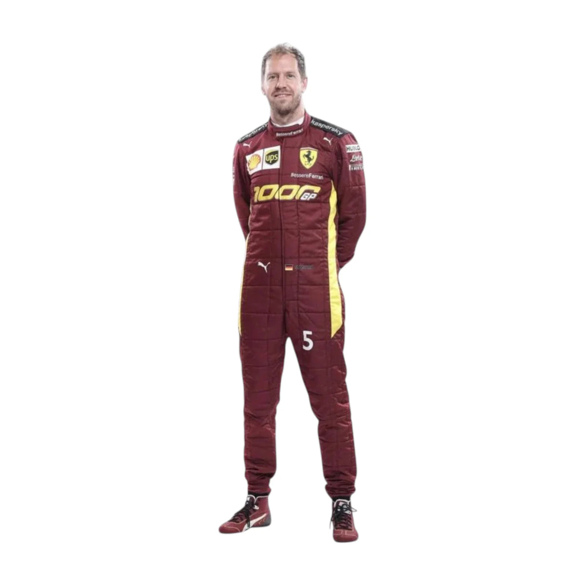 Sebastian Vettel 2020 Ferrari 1000 GP F1 Racing Suit - HH Racewears image 2