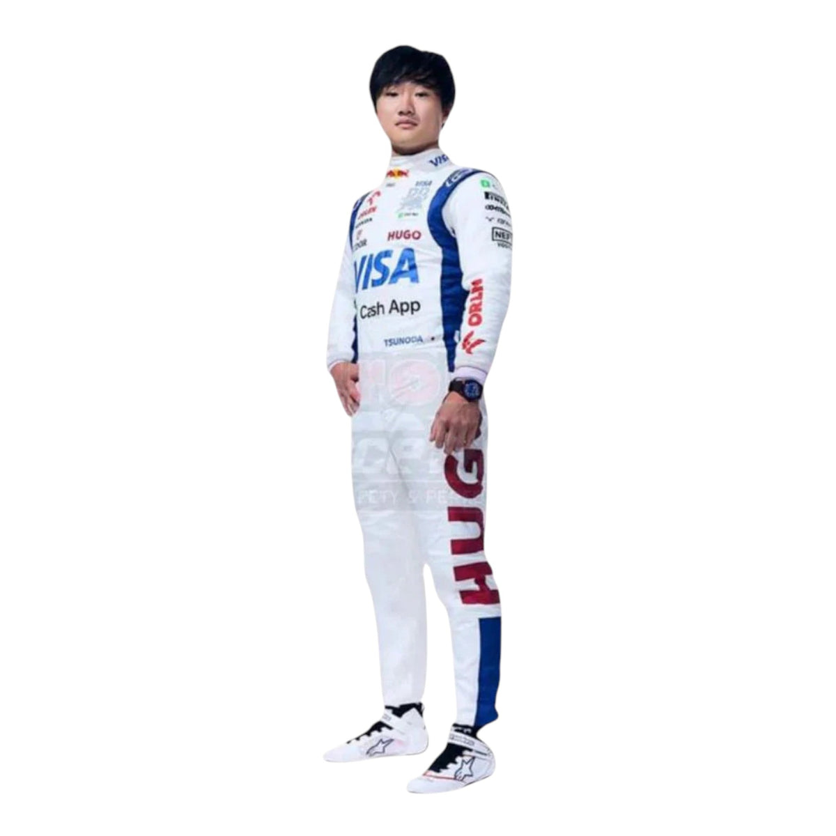 Yuki Tsunoda 2024 AlphaTauri F1 Race Suit - HH Racewears image 1